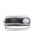 Borsa fasciatoio per neonati Emporio Armani Kids grigio con logo argento 402145 CC904 00341 EMPORIO ARMANI KIDS 