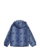 Giubbino per bambino Emporio Armani Kids blu con stampa aquila all-over EB000924 AF20710 FB407 EMPORIO ARMANI KIDS 