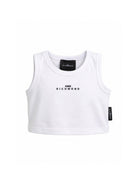 Top per bambina John Richmond Junior bianca con logo ricamato RGP26172CN WHITE JOHN RICHMOND KIDS 