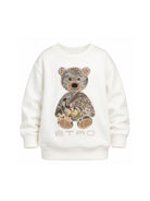 Felpa per bambino Etro Kids bianca con ricamo orsetto sul davanti GZ4P10 Z3183 102 ETRO KIDS 