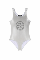 Costume da bagno per bambina Karl Lagerfeld Kids argento con decorazione Z31114 016 KARL LAGERFELD KIDS 