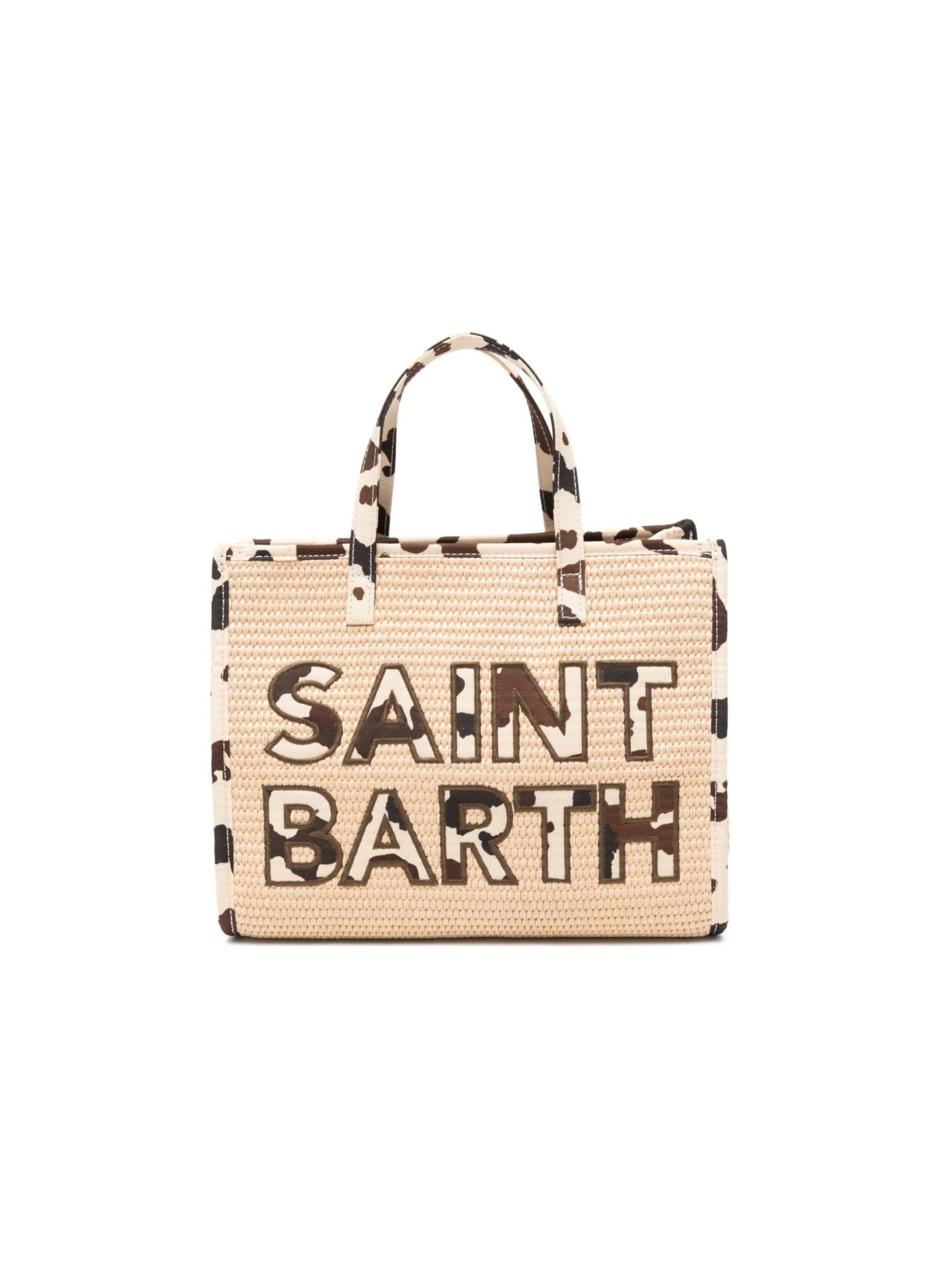 Borsa Vivian medium MC2 Saint Barth beige con rifiniture muccate VVID001 00370L MC2 ST. BARTH KIDS 