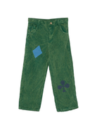 Pantaloni per bambino Bobo Choses verdi con motivo semi delle carte da gioco B225AC084 311 BOBO CHOSES 