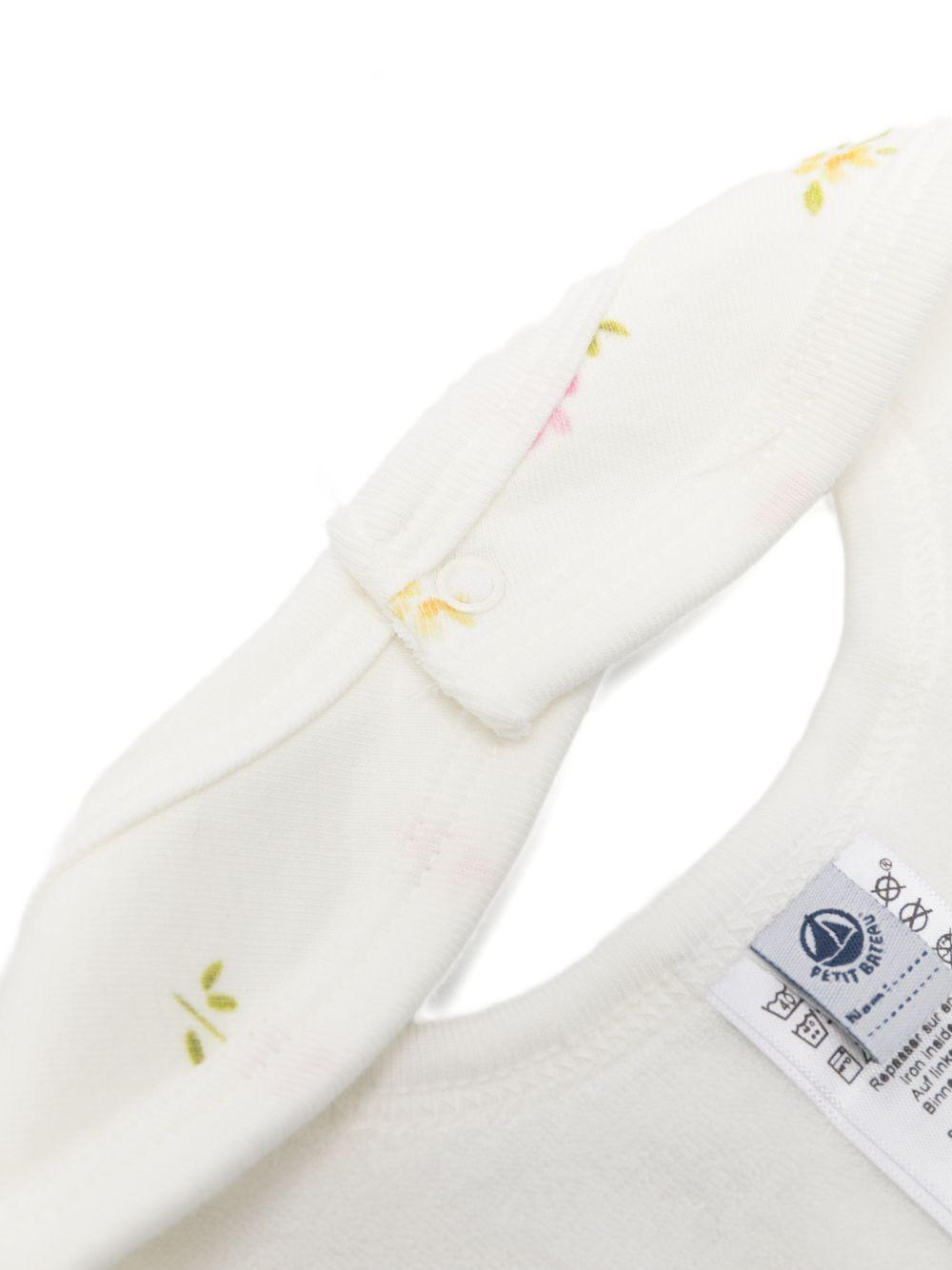 Set di due bavaglini per neonata Petit Bateau multicolore con stampa floreale A0FFR 01 PETIT BATEAU 