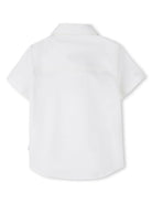 Camicia con ricamo per neonato BOSS Kidswear bianco con colletto classico J53161 10P BOSS KIDS 
