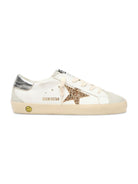 Sneakers in pelle per bambina Golden Goose Kids bianco con stella glitter F00102F008030 10417 GOLDEN GOOSE KIDS 