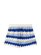 Shorts per donna MC2 Saint Barth multicolore con spacchi laterali MEA002 00585L MC2 ST. BARTH 