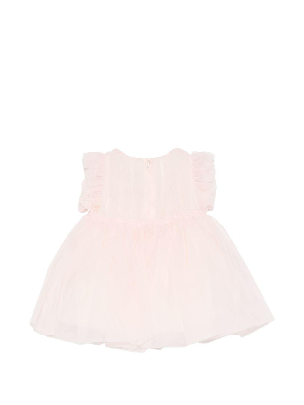 Abito per neonata Elisabetta Franchi La Mia Bambina rosa con ruches EGAB2280TU005 C036 ElISABETTA FRANCHI KIDS 
