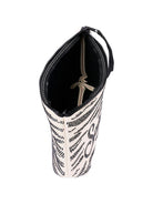 Pochette Aline Saint Barth animalier decorata con perline beige e marrone ALI0032 00271L MC2 ST. BARTH KIDS 