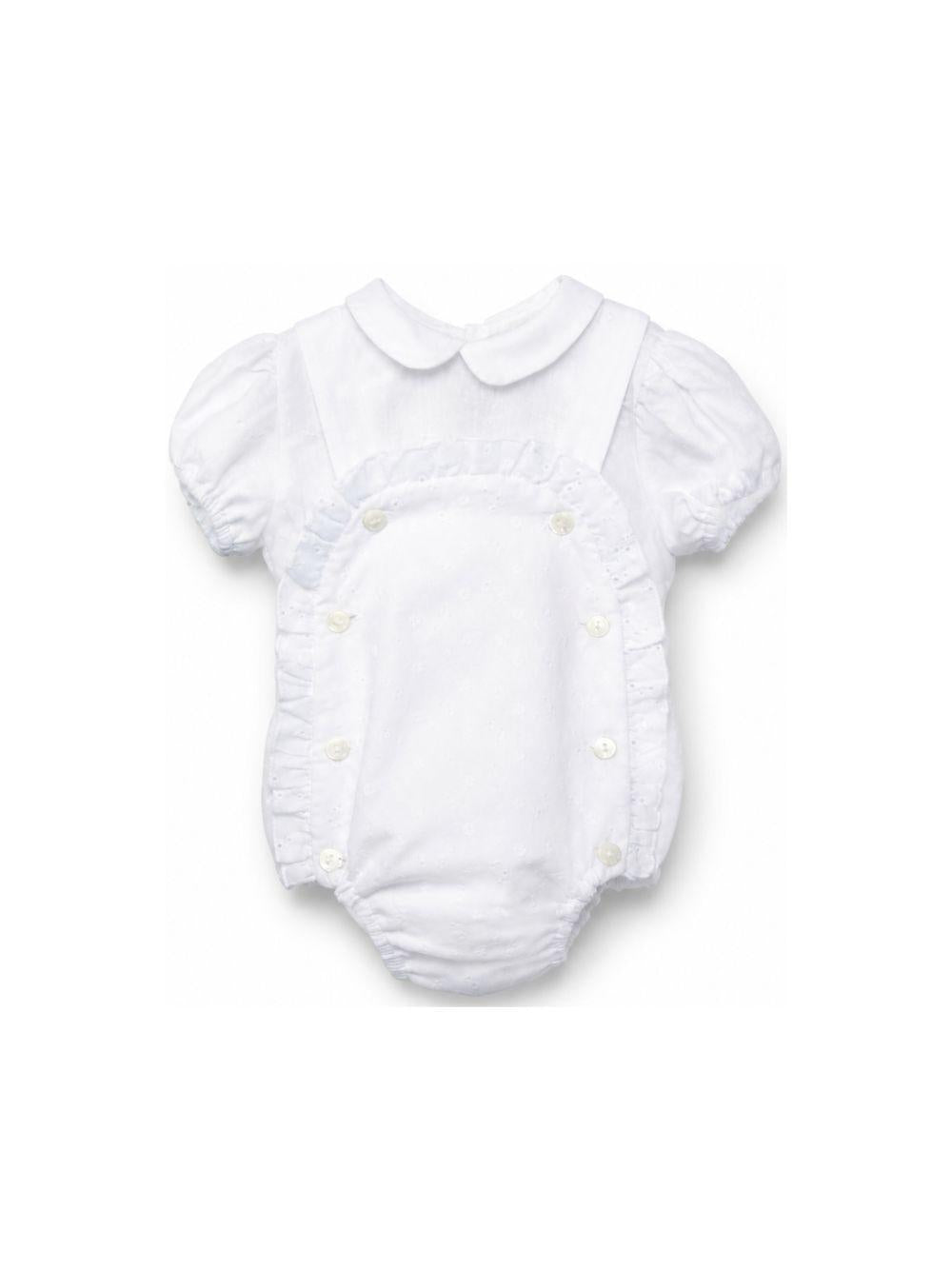 Set t-shirt e body per neonati La Stupenderia bianco con colletto alla Peter Pan 2TBCT54 I12 LA STUPENDERIA KIDS 