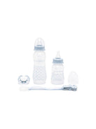 Biberon per neonato Emporio Armani Kids azzurro con stampa grafica all-over 407139 CC919 00631 EMPORIO ARMANI KIDS 