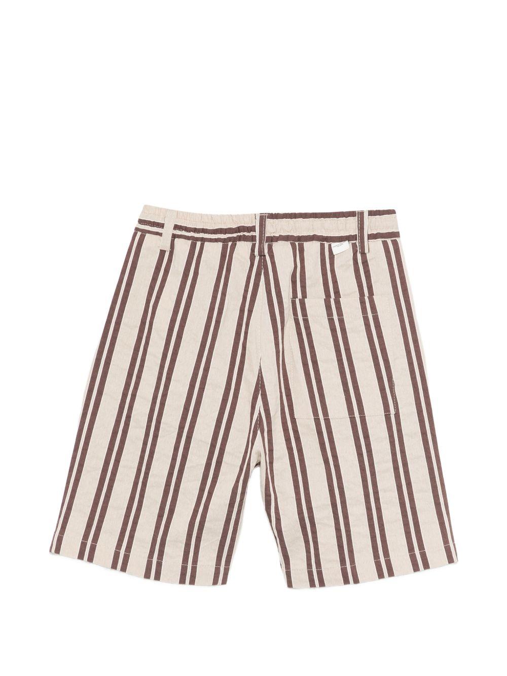Shorts per bambino Paolo Pecora Kids multicolore con design a righe PP4298 EBANO PAOLO PECORA KIDS 
