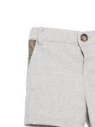 Shorts per neonato Etro Kids grigi con inserti con motivo Paisley GY6519 I0314 956 ETRO KIDS 