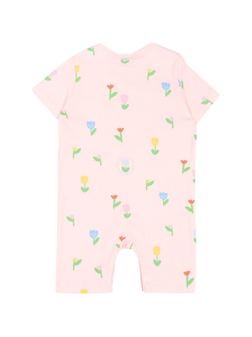 Set tutina e bavaglino per neonata Stella McCartney Kids rosa con stampa all-over TYB030 Z3648 51ZMC STELLA McCARTNEY KIDS 
