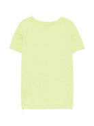 T-shirt per bambino Moschino Kids verde con logo sul davanti HVM058LAA52 30355 MOSCHINO KIDS 