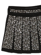 Gonna per bambina John Richmond Junior nero plissettata con decorazione RGP26115GO BLACK JOHN RICHMOND KIDS 