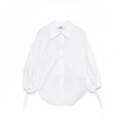 Camicia per bambina MSGM Kids bianca con colletto classico S6MSJGSI084 001 MSGM KIDS 