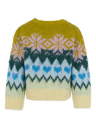 Maglione per bambina Molo multicolore con motivo a fiocco di neve e cuore 2W25K206 4954 MOLO 