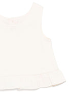 Top per neonata Donsje Francise bianco con orlo increspato 3036300 00003 DONSJE 