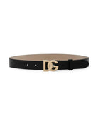 Cintura per bambini Dolce & Gabbana Kids nera con fibbia con logo EE0068 A1065 80999 DOLCE & GABBANA KIDS 