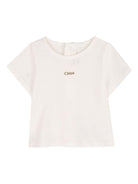 Body per neonata Chloé Kids arancione e bianco a fiori con ruches C20934 45U CHLOE' KIDS 