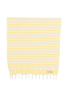 Telo mare MC2 Saint Barth giallo con motivo a righe FOUT012 02758L MC2 ST. BARTH KIDS 