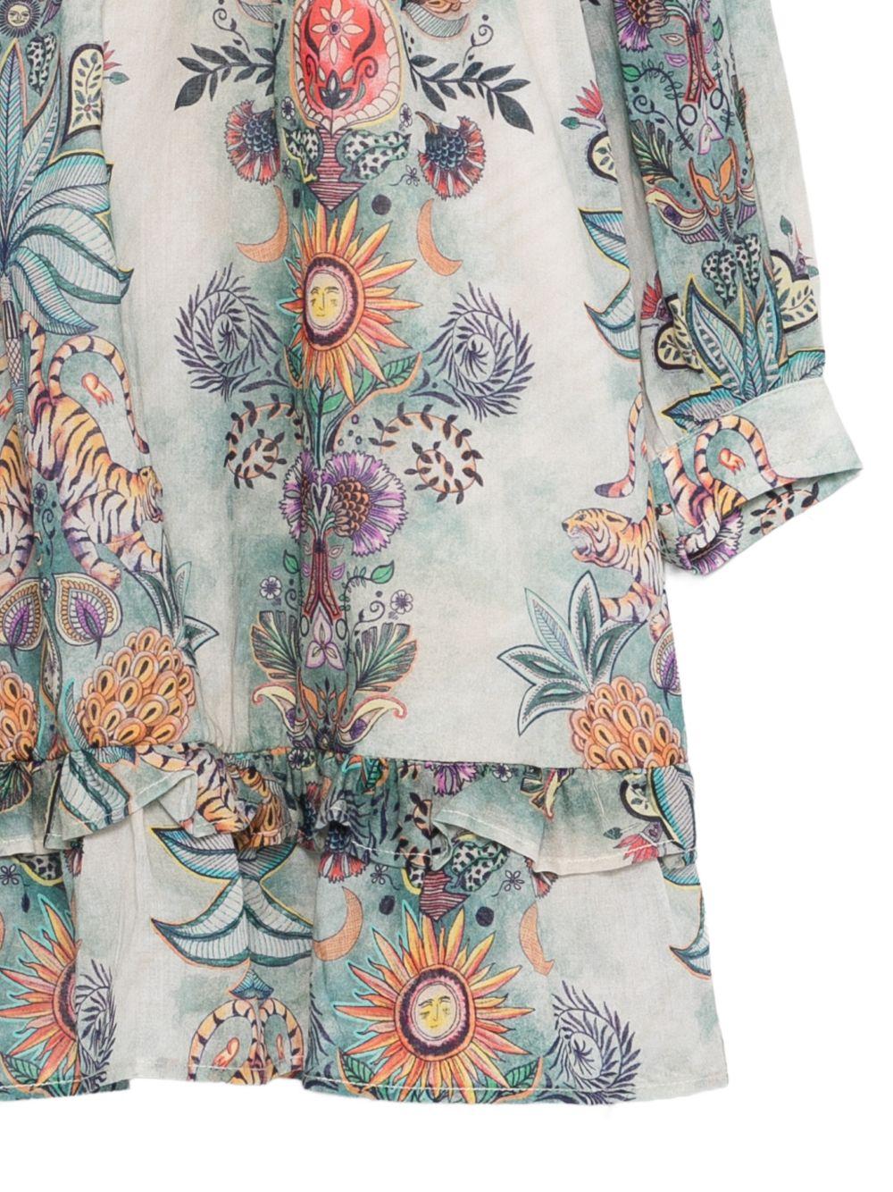 Abito per bambina Just Cavalli Kids Little Rogue multicolore con ruches JGP26130VE TR.GARDEN ROBERTO CAVALLI KIDS 
