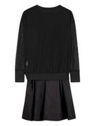 Abito per bambina DKNY Kids nero con dettaglio con logo D62396 09B DKNY 