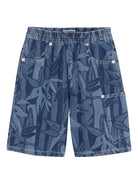 Shorts per bambino Kenzo Kids in denim con stampa all-over K61648 Z47 KENZO KIDS 
