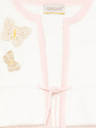 Cardigan per neonata Gensami bianco con applicazione farfalle CARD-BUTTERFLY-CO OFF WHITE/PINK GENSAMI 