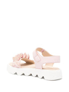 Sandali per bambina Florens rosa in pelle con decorazione a farfalla F1862 20I ROSA FLORENS KIDS 