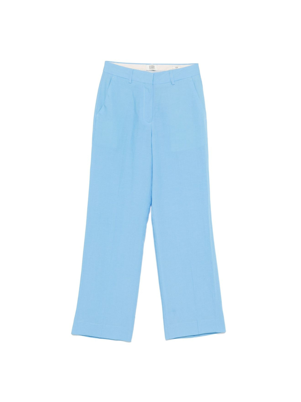 Pantaloni per donna Scotch & Soda Edie azzurro con taglio dritto ULH00720F 423 SCOTCH DONNA 