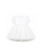 Abiti eleganti per neonata Mariella Ferrari bianco con colletto alla Peter Pan ATI9NB 074 MARIELLA FERRARI KIDS 