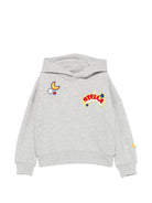 Felpa per bambino Stella McCartney Kids grigia con applicazioni TZ4A70 Z3059 807 STELLA McCARTNEY KIDS 