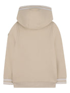 Felpa da bambino Boss Kids beige con cappuccio e zip J52948 249 BOSS KIDS 