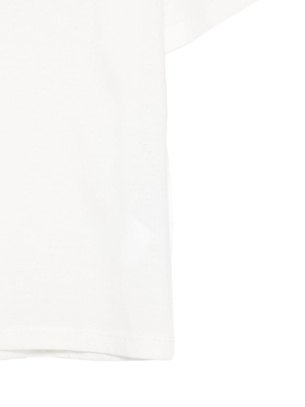 T-shirt per bambino Paolo Pecora Kids bianco con maniche corte PP4222 GESSO PAOLO PECORA KIDS 