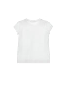 T-shirt per bambina Monnalisa x Disney bianca con stampa fiore ibisco 19H631 8004 0099 MONNALISA KIDS 