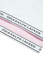Set di 2 bralette per bambina Polo Ralph Lauren Kids bianco e rosa con banda logo 4P5038 001 Ralph Lauren kids 
