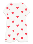 Tutina per neonata Petit Bateau bianca con stampa a cuore all-over A09HG 01 PETIT BATEAU KIDS 