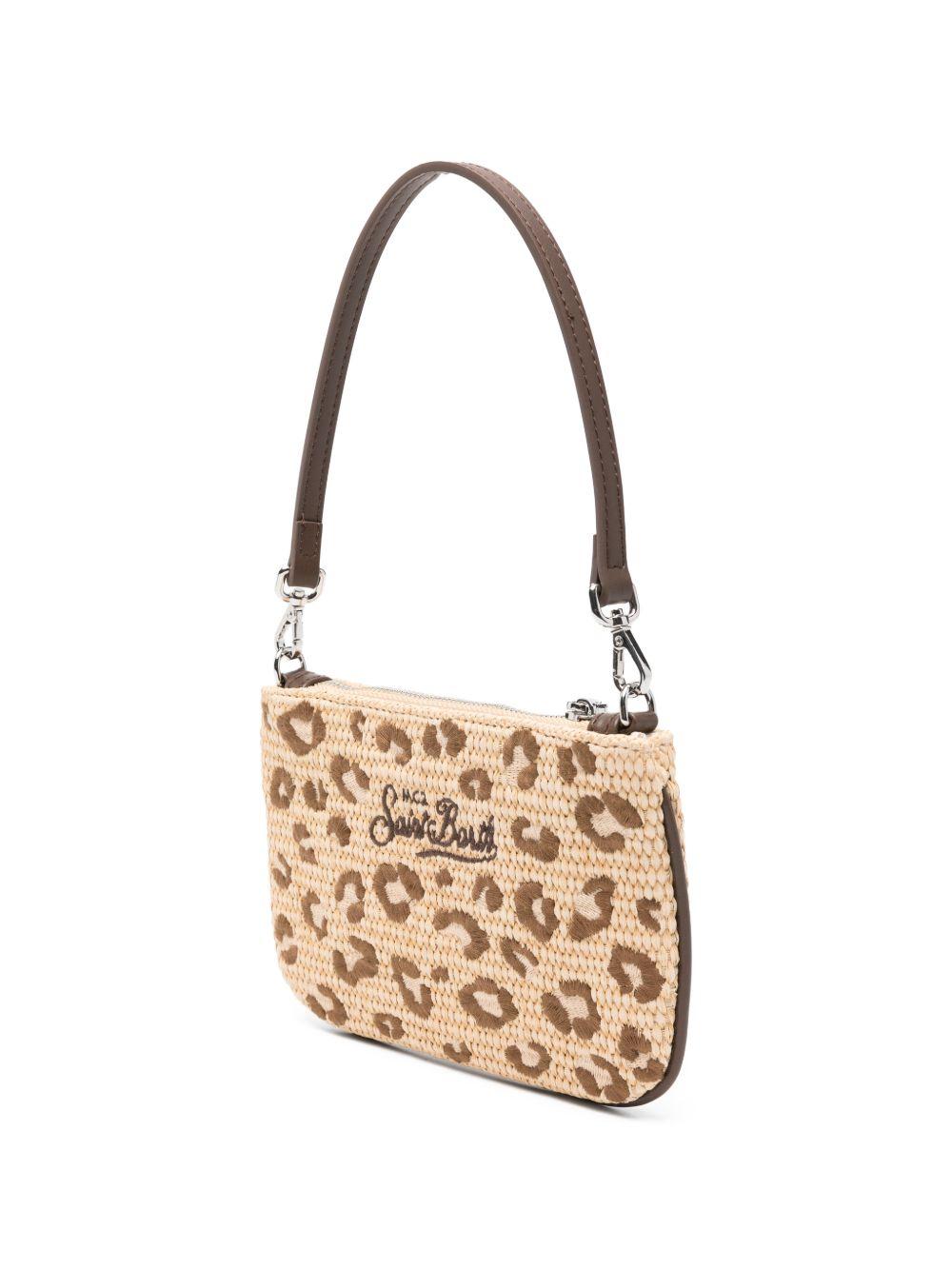 Pochette Parisienne MC2 Saint Barth beige con stampa leopardata PARM002 00349L MC2 ST. BARTH KIDS 
