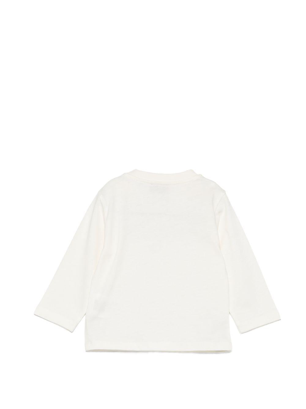 T-shirt per neonato Missoni Kids bianca con dettaglio logo a zigzag MZ8310 Z3672 102 MISSONI KIDS 