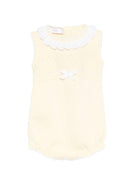 Tutina per neonata Paz Rodriguez gialla con dettaglio fiocco 022-123527 05 PaZ RODRIGUEZ KIDS 