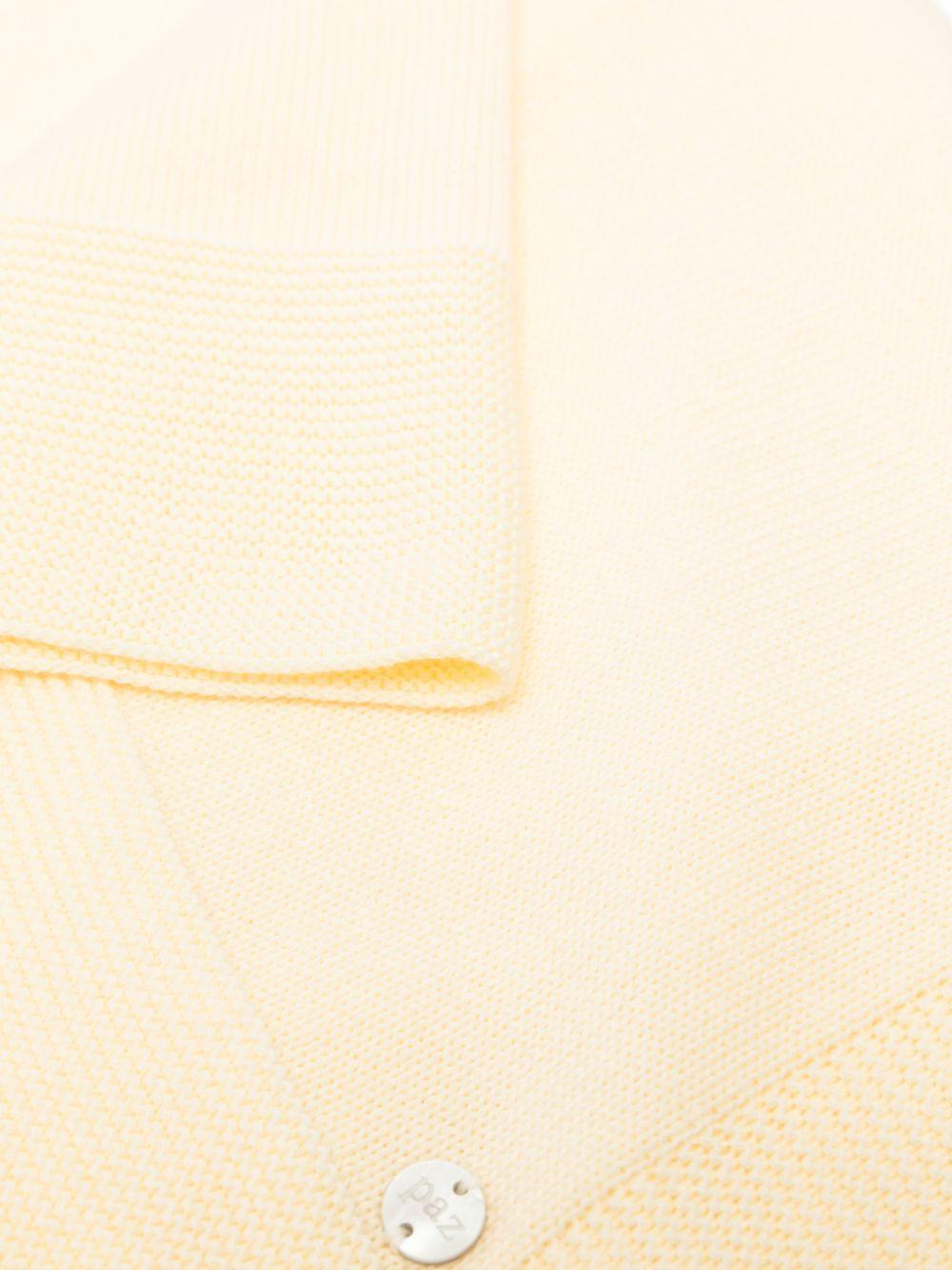 Set tutina cappellino e coperta per neonati Paz Rodriguez giallo con placca con logo 122-123193 05 PaZ RODRIGUEZ KIDS 