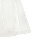 Pantaloncini per bambina Monnalisa bianchi con elastico in vita 41G402 7231 0001 MONNALISA KIDS 