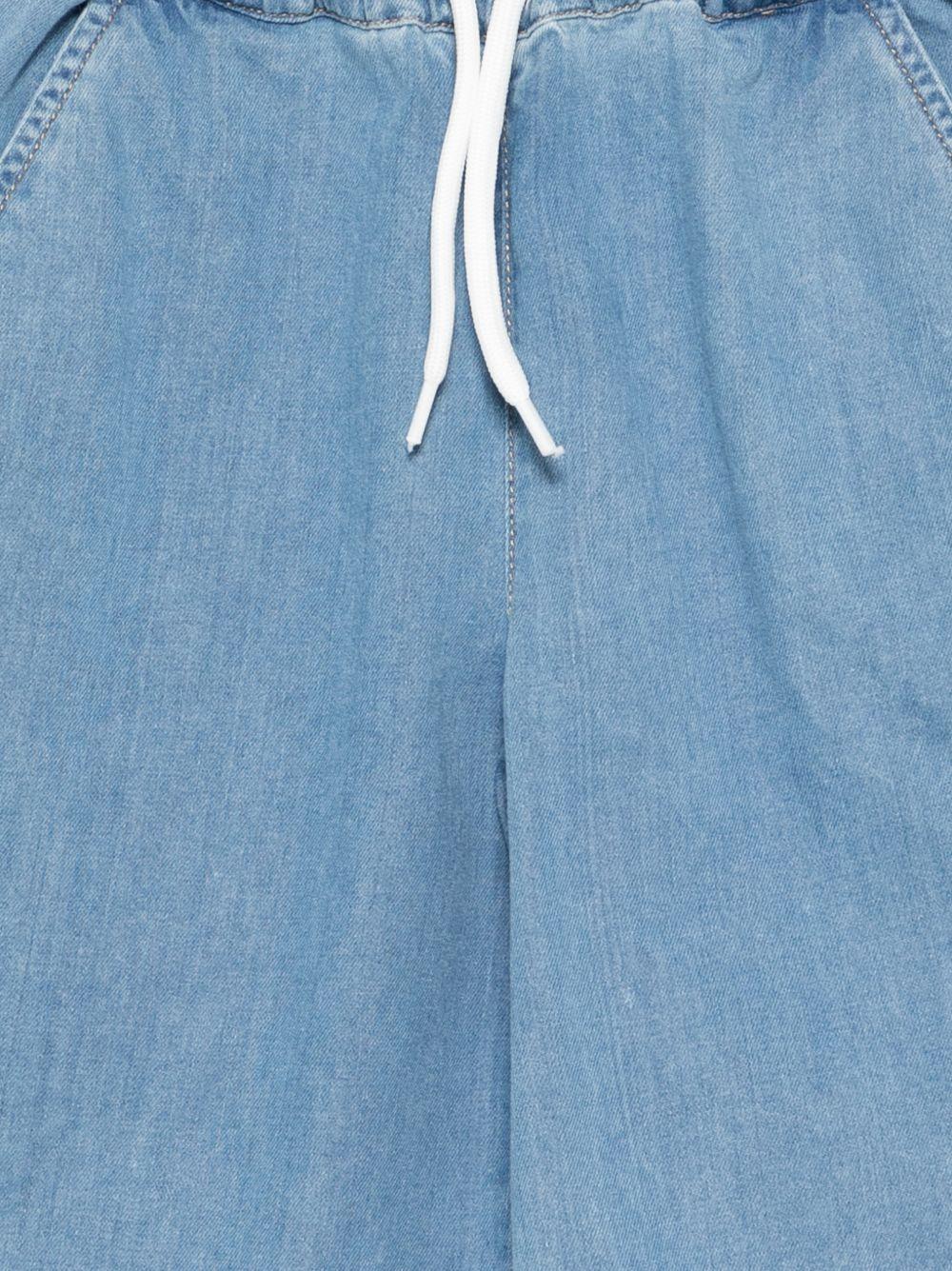 Shorts per bambino John Richmond Junior in denim con applicazione logo sul retro RBP26062BE DENIM BLUE LIGHT JOHN RICHMOND KIDS 