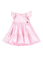 Abito per neonata Monnalisa rosa con ruches 37G903 7116 0090 MONNALISA KIDS 
