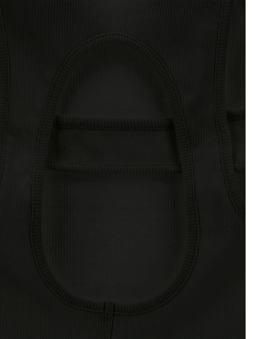 Top per bambina Monnalisa nero con dettaglio cut-out 49G600 7041 0050 MONNALISA KIDS 