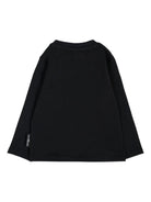 T-shirt per neonati John Richmond Junior nero con logo sul davanti RIA25012TS BLACK JOHN RICHMOND JUNIOR 