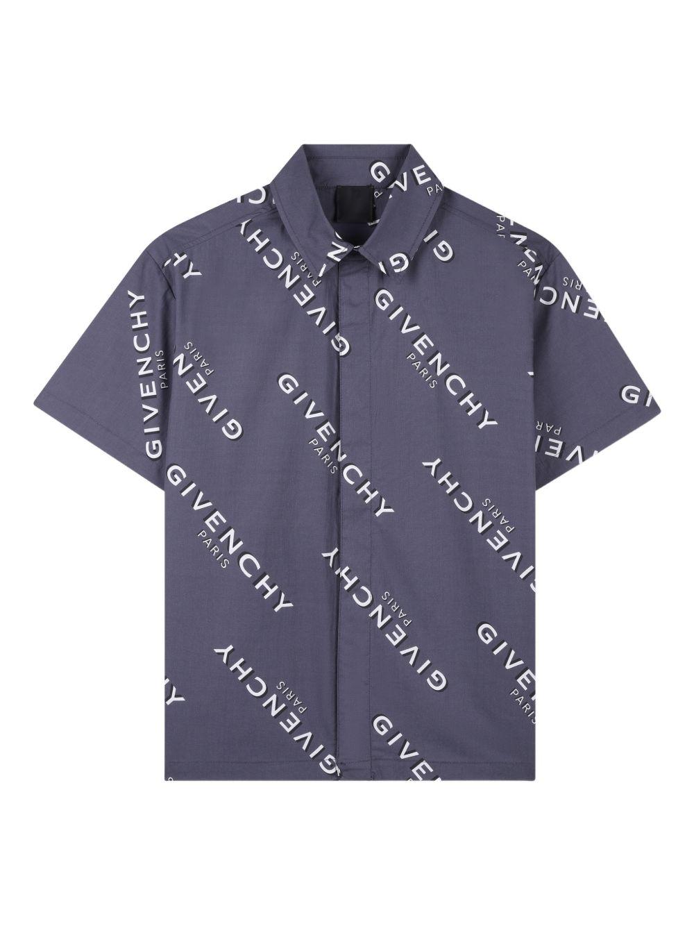 Completo 2 pezzi per bambino Givenchy Kids grigio con logo all-over H31081 M01 GIVENCHY KIDS 