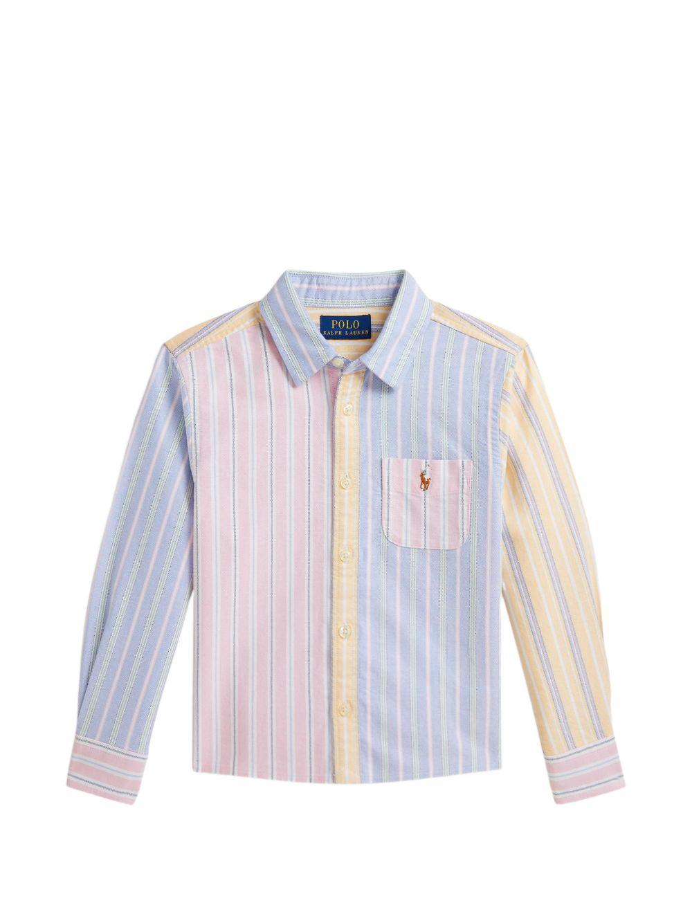 Camicia per bambino Polo Ralph Lauren Kids multicolore con design a righe 312A11793 001 Ralph Lauren kids 